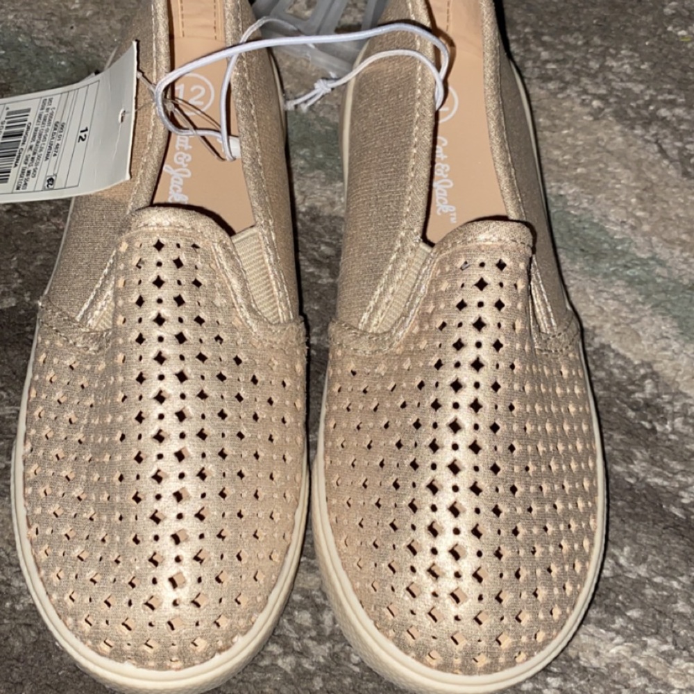 Cat & Jake Gold Loafers